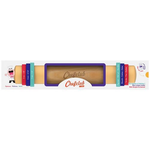Rouleau à pâtisserie avec anneaux ajustables Chefclub Kids - Image principale