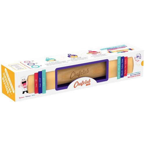 Rouleau à pâtisserie avec anneaux ajustables Chefclub Kids - Image 2