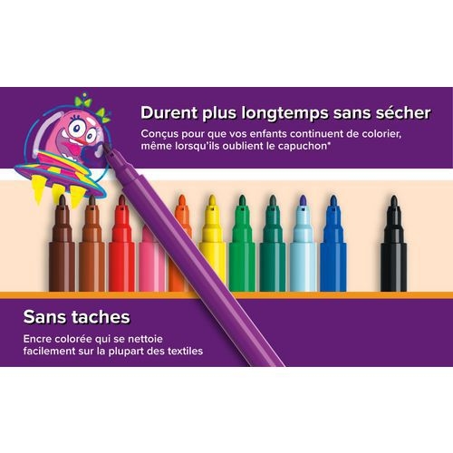 Etui 12 feutres visa fins couleurs assorties réf.880 - Image 3