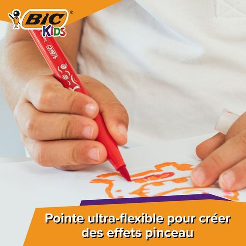 Pot 18 feutres pinceaux visaquarelle Bic - Image 3
