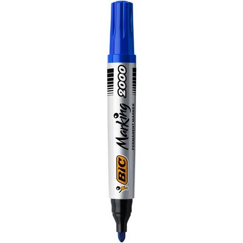 Marqueur permanent pointe ogive Bic  - bleu - Image 3