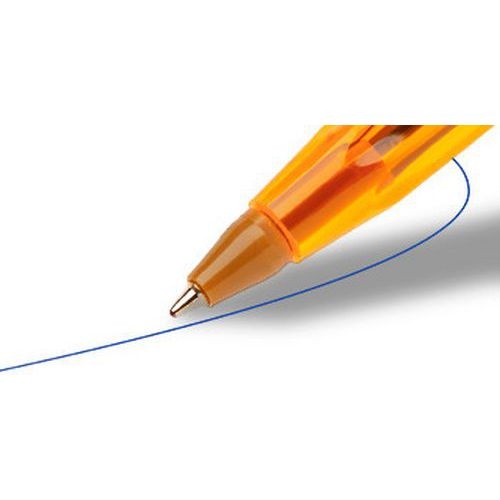 Stylo bille pointe fine Bic (Pack collectivité de 100) bleu - Image 2
