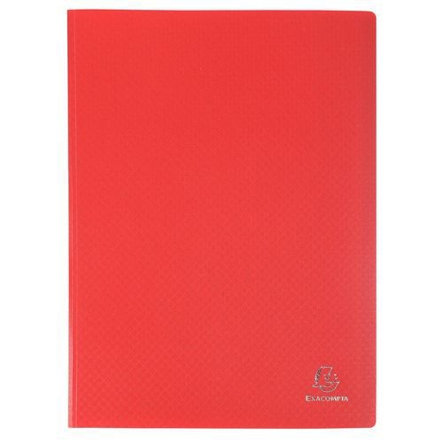 Reliure plastique 30 volets transparents A4 - Rouge - Image principale