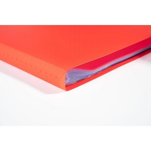 Reliure plastique 60 volets transparents - Rouge - Image 5