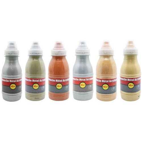 Flacon 250 ml gouache métal acrylique - Pichon - Image principale