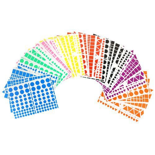 Pochette contenant 40 feuilles gommettes (4800 gommettes) - Image principale