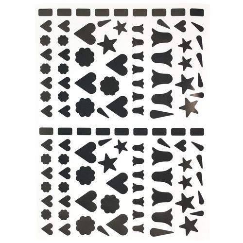 Pochette 40 feuilles gommettes (4500 gommettes) - Etoiles et clochettes - Image 8