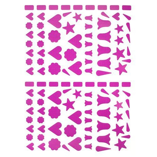 Pochette 40 feuilles gommettes (4500 gommettes) - Etoiles et clochettes - Image 5