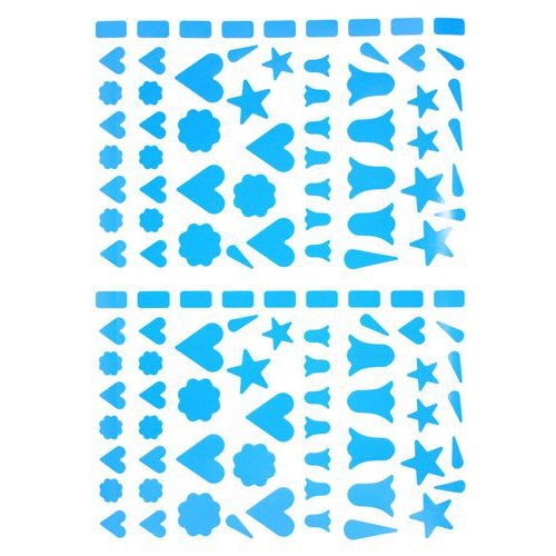 Pochette 40 feuilles gommettes (4500 gommettes) - Etoiles et clochettes - Image 3