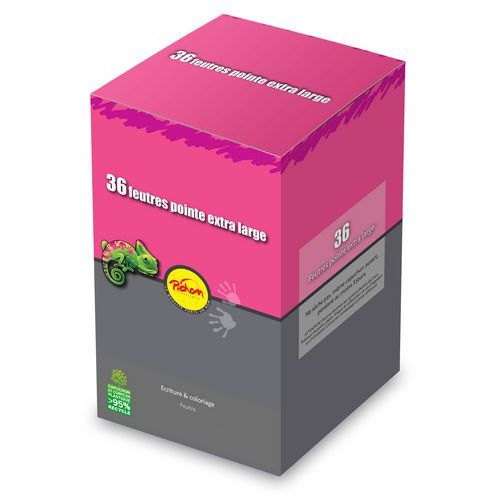 Pot 36 feutres couleurs assorties - Image principale