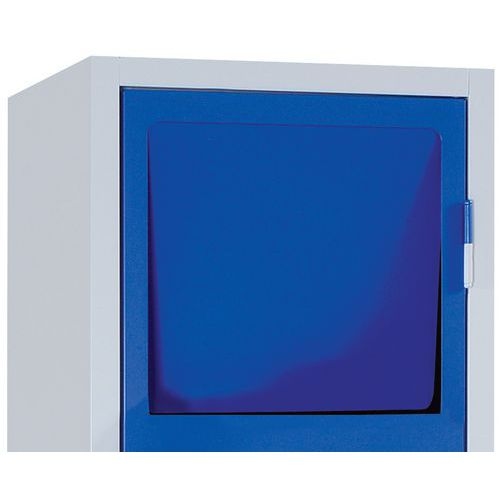 Armoire reception ligne sale 1 colonne 1 trappe Gris/bleu - Image 3