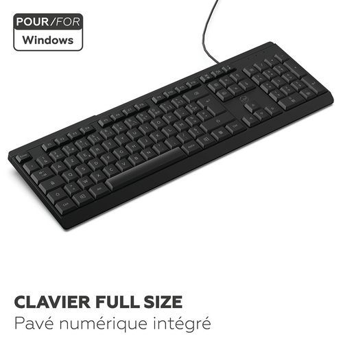 Ensemble Clavier + Souris avec pavé numérique filaire - Image 6