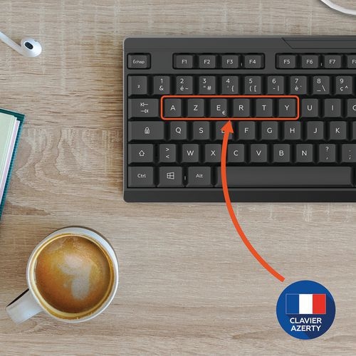 Ensemble Clavier + Souris avec pavé numérique filaire - Image 8