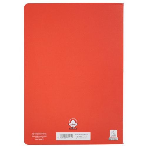 Cahier étudiant piqûre 70g A4 seyes 96 pages - Image 7