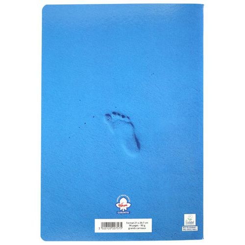 Cahier piqure Super 90g A4 Seyes 96 pages - Bleu - Image 6