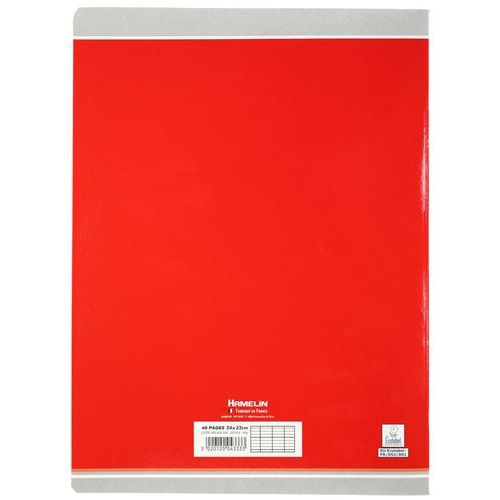Cahier étudiant piqûre 90g 48 pages seyes 24x32 cm - Image 2