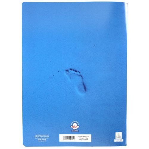 Cahier étudiant piqûre 90g 24x32 cm seyes 140 pages - Image 3