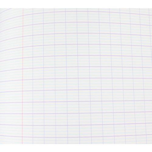 Cahier piqûre 96 pages 24x32 cm seyes super 90g - Rouge - Image 3