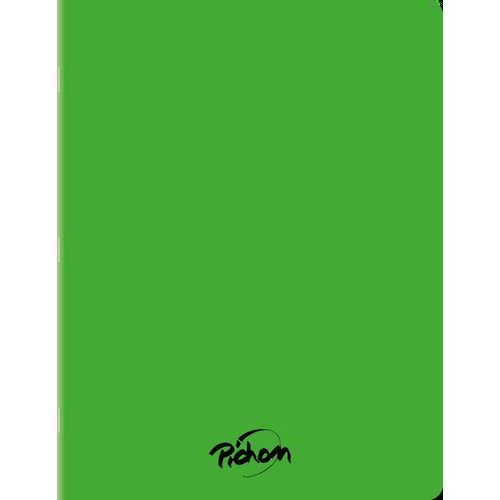 Cahier 96 pages Seyes 17x22 cm 80G - Polypropylène vert - Image principale