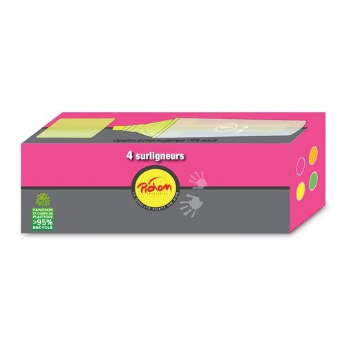 Boite de 4 surligneurs Pichon - Image 4