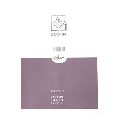 Feuille dessin blanc 120 g 25 x 32 cm gamme supérieure (Pochette de 20) - Image 3