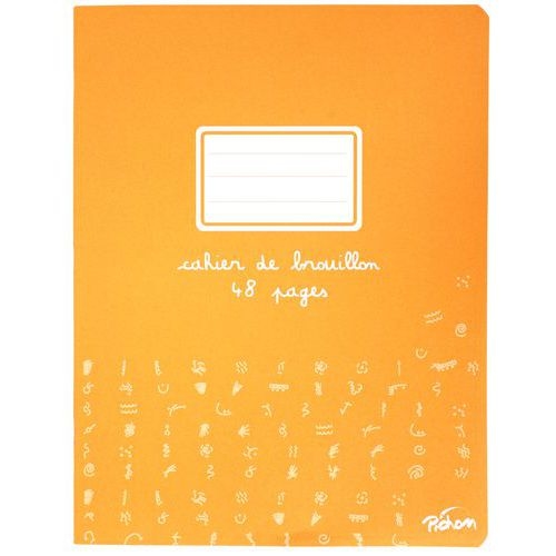 Cahier brouillon 48 pages papier extra blanc 17x22 cm 60g seyes - Image principale