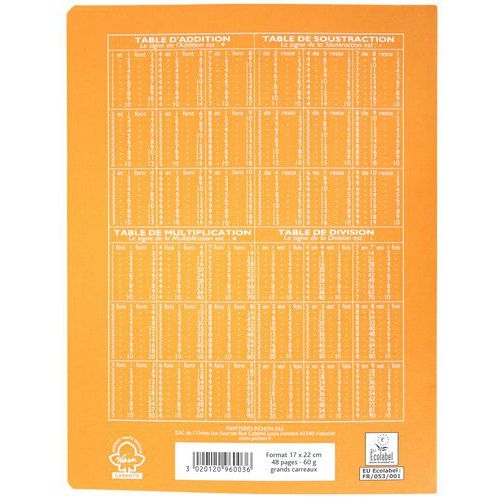 Cahier brouillon 48 pages papier extra blanc 17x22 cm 60g seyes - Image 3