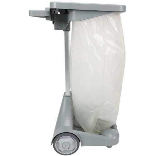 Chariot porte-sac poubelle avec couvercle et pédale - 120 L - Image 10