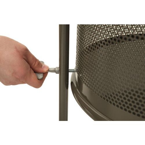 Corbeille d'extérieur graphite 80 L sur support - Image 3