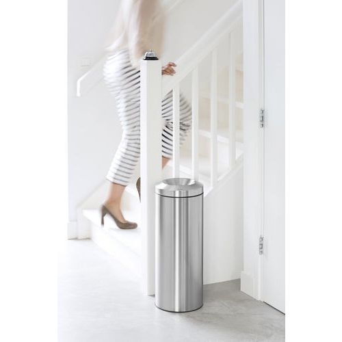 Poubelle à papier anti-feu - Inox - 30 L, Coloris : Argent - Image 4
