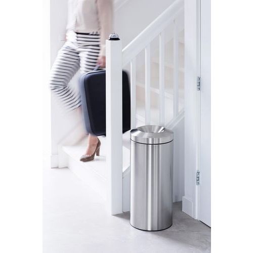 Poubelle à papier anti-feu - Inox - 30 L, Coloris : Argent - Image 5