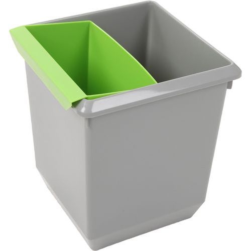 Lot de 4 Poubelle à papier en cône 21L Gris - Image 8