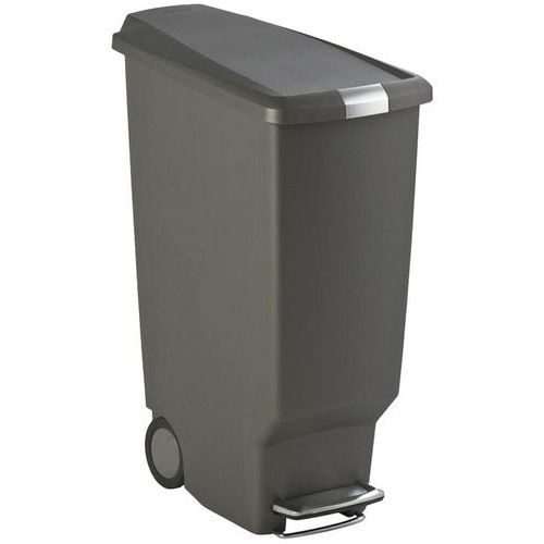 Poubelle Slim Step Can 40L, Coloris : Gris - Image 3