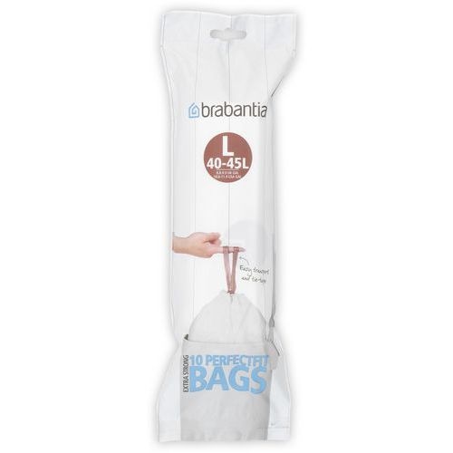 Lot de 120 Sacs 40-45L (L) Blanc - Image 2