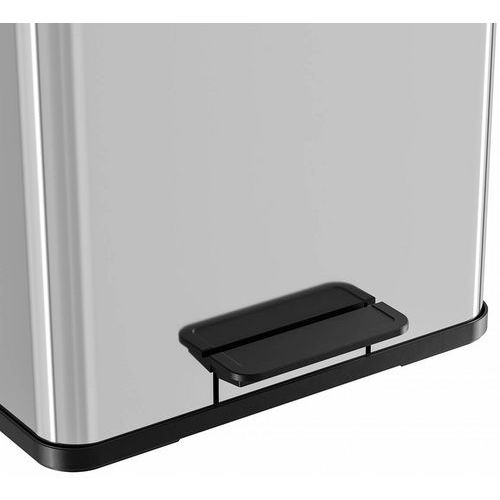 Poubelle Öko Duo Plus L 17 + 9 L - Hailo, Matériau : acier inoxydable - Image 3