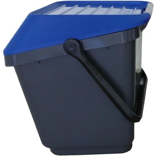 Poubelle EasyMax 35 L noir/bleu - Image 8
