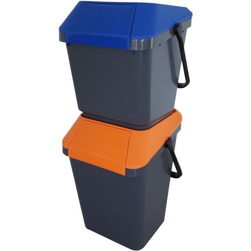 Poubelle EasyMax 35 L noir/bleu - Image 10