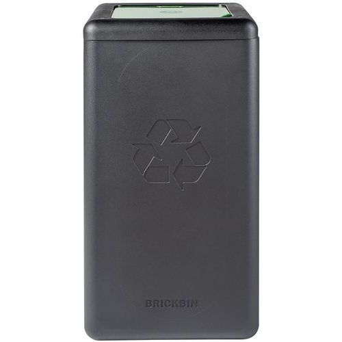 Poubelle circulaire BrickBin 65L Déchets organiques Noir/ver - Image 2