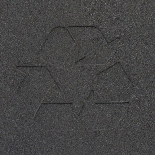 Poubelle circulaire BrickBin 65L Plastiques gris / orange - Image 8