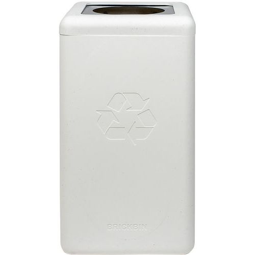Poubelle circulaire BrickBin 65L Autres Déchets Blanc/gris - Image 3
