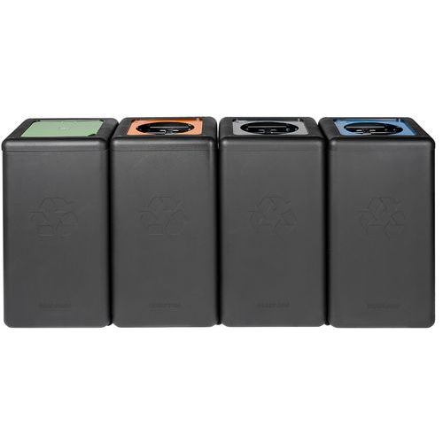 Poubelle circulaire BrickBin 65L Autres Déchets gris/noir - Image 8