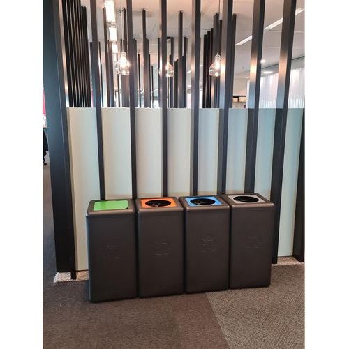 Poubelle circulaire BrickBin 65L Autres Déchets gris/noir - Image 9