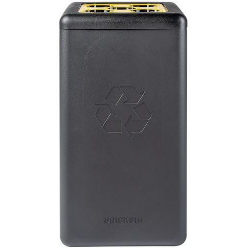 Poubelle circulaire à gobelets BrickBin Cups 65L noir/jaune - Image 7