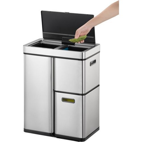 Poubelle élégante Mirage Plus Sensor Recycler 30+15+15 L - Image 6