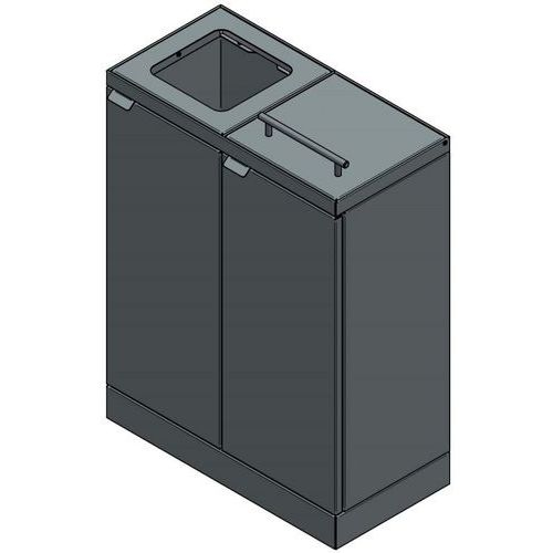 Poubelle de tri sélectif Bica 886 2x45L - Image 2