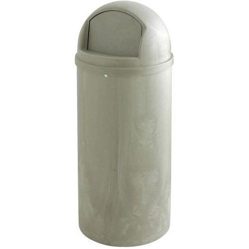 Poubelle marshall Dome - 95L - Beige - Rubbermaid - Image 2