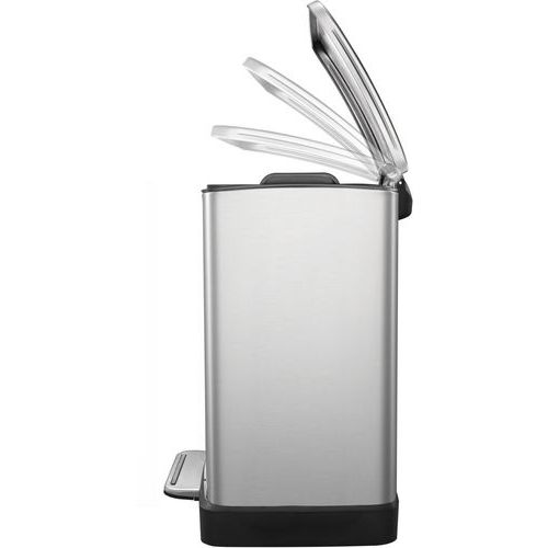 E-Cube poubelle à pédale rectangulaire 12L EKO - Vepabins - Image 2