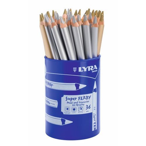 Crayon de couleurs gros module métallisé - Lyra - Image principale