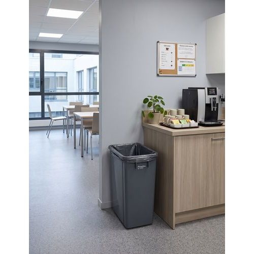 Collecteur de tri sélectif sans couvercle 40 L - Manutan Expert - Image 4