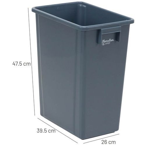 Collecteur de tri 40 L gris - Manutan Expert - Image 6